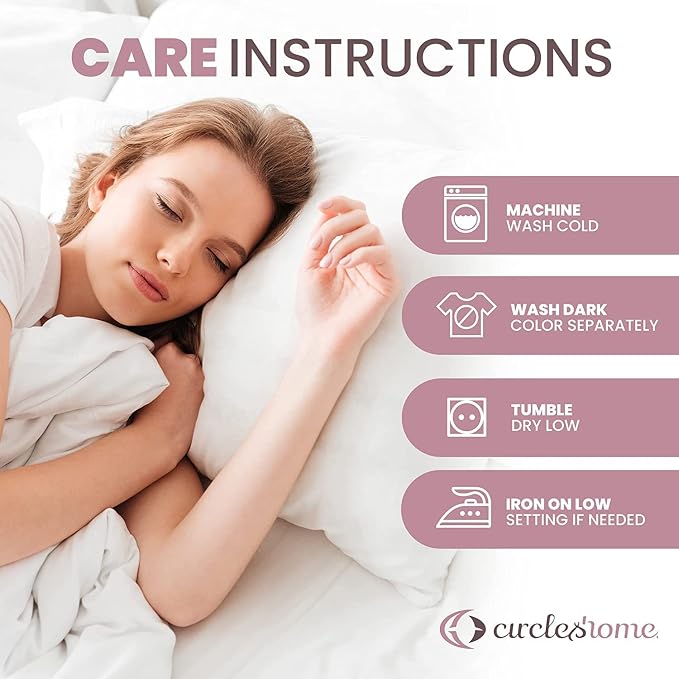 CirclesHome Pillow Protectors 12 Pack Standard Zippered - Image 8