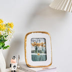 4x6 Picture Frame, Ornate Photo Frame White & Gold, Hand-Crafted Resin Table - Image 5