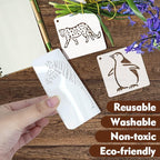 50 PCS Animal Painting Stencils Reusable Animal Stencils - Image 3