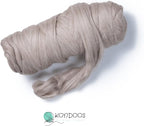 Llama roving Fiber, 1 lb. Narural - Image 2
