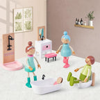 Giant bean 36pcs Wooden Dollhouse Furniture Set - Image 5