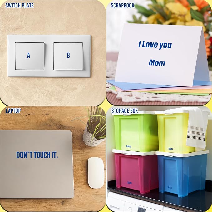 Letter Stickers, Mailbox Numbers, 0.5 Inch Waterproof Vinyl Alphabet | 1/2 Inch - Image 4