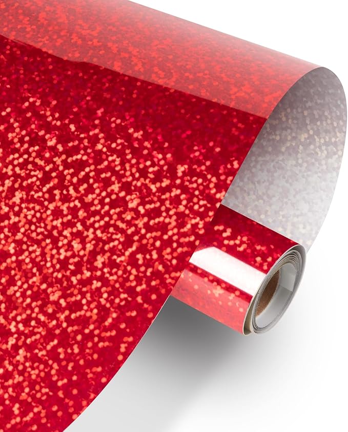 HTVRONT Holographic Glitter Permanent Vinyl, Silhouette by HTVRONT