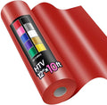 Sooez 12" x 10ft Heat Transfer Vinyl Roll Red, HTV by Sooez