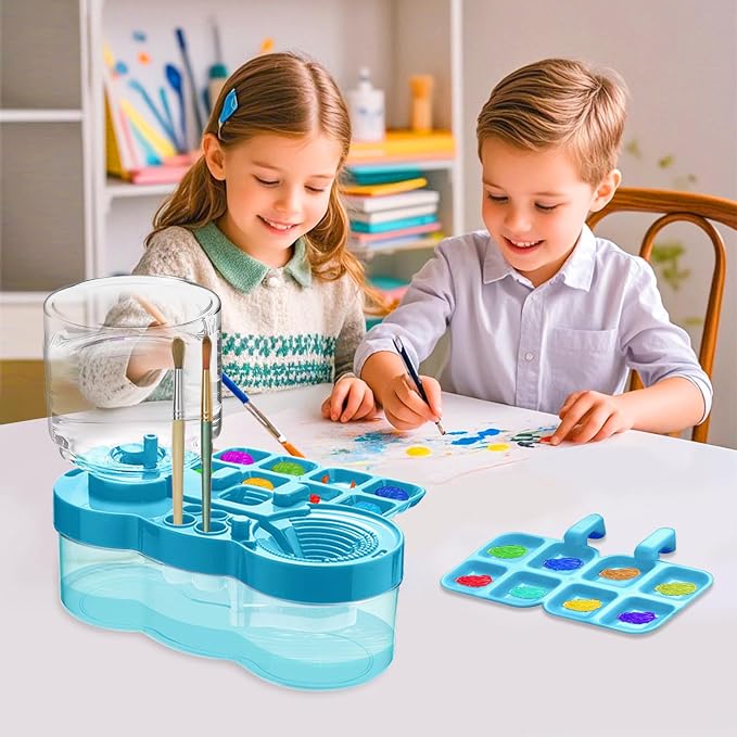Upgraded Paint Brush Cleaner Tool, Brush Rinser Cup Painting Running Water - Image 6