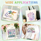 Tintnut Spring Tie Dye Heat Transfer Vinyl, PU HTV sheets, easy cut & weed - Image 8