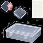 Bead Organizer Box, Craft Storage Box Features Hinged Lid and Labels, Mini Boxes - Image 6
