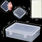 Bead Organizer Box, Craft Storage Box Features Hinged Lid and Labels, Mini Boxes - Image 6