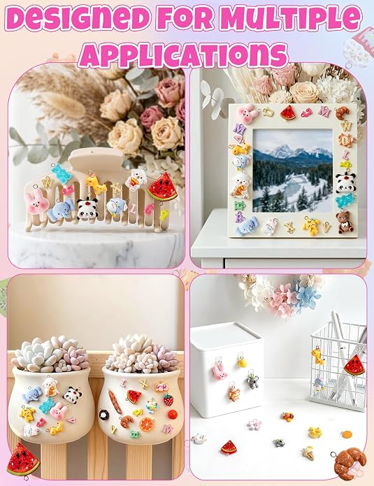 RQAYE DIY Cute charms for bracelets Resin Charms for DIY Keychain & Jewelry - Image 8