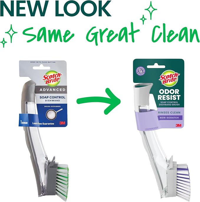 Scotch-Brite Odor Resist Soap Control Dishwand Brush, 1 Cleaning Dish Wand Brush - Image 2