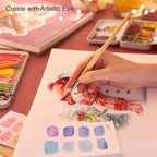 ARTISTIC EYE Watercolor Pad 9x12”, 30 Sheets, Glue Bound, Acid-Free Paper - Image 5