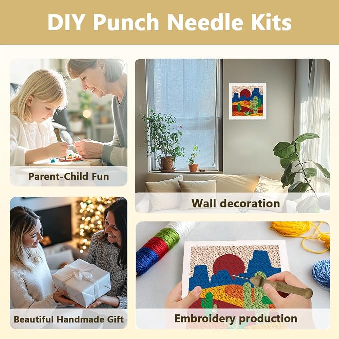 DOODLREAM Cactus DIY Punch Needle Embroidery Kit - Image 4