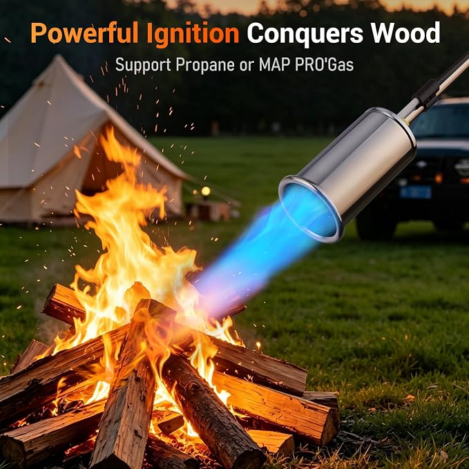 Sondiko Propane Torch Weed Burner, High Output Weed Torch Flamethrower - Image 4