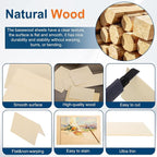 MECCANIXITY 3pcs Basswood Sheets 6 x 4 x 5/64 Inch Unfinished Wood Boards - Image 3