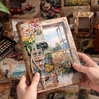 icceemee 160 Sheets Vintage Retro Scrapbook Paper, Junk Journaling Supplies Kit - Image 3