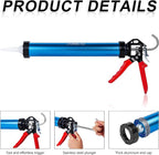 Three bearing energy-saving blue aluminum tube universal sausage glue gun - Image 3