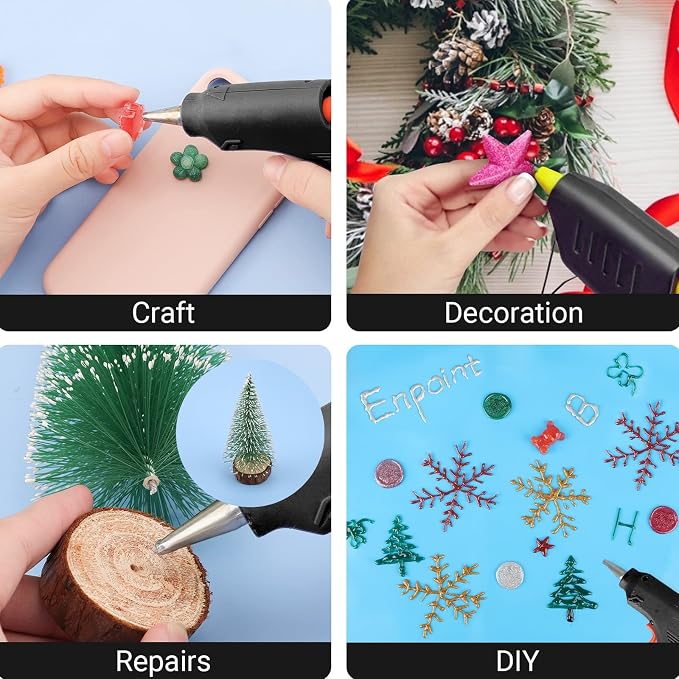 ENPOINT Color Glitter Hot Glue Sticks, Craft Adhesive Waxing Sticks Bulk - Image 5