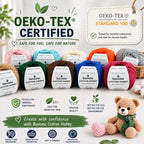 Cotton Hobby Yarn for Amigurumi Crochet & Knitting | 1.76 oz / 180 yds - Image 6
