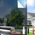 Window Privacy Film One Way Daytime Privacy Static Cling Sun Blocking Anti UV by Unknown