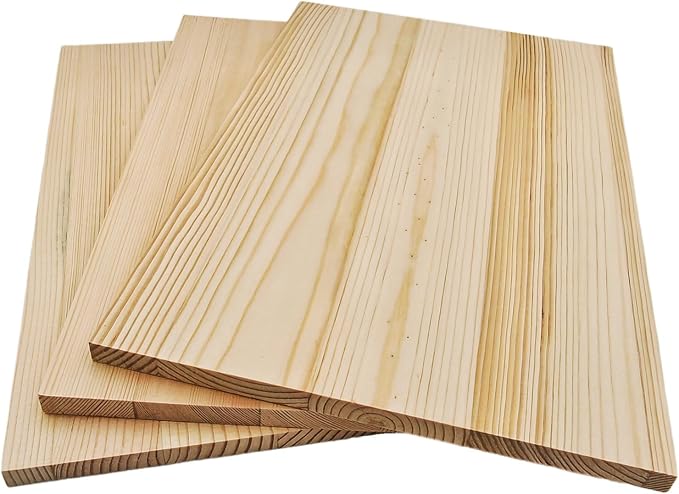 3PCS Rectangle Wood Boards Unfinished Wood Blocks - Image 4