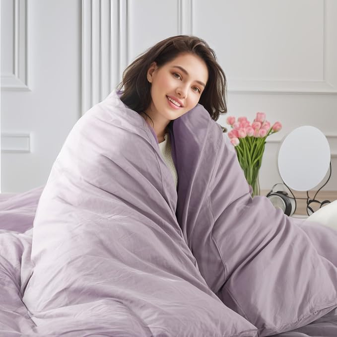 NEXHOME PRO Duvet Cover Set 100% Washed Cotton Oversized Queen 92"x98" - Image 7