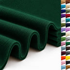 Hunter Green Large Felt Fabric 36" x 36", 1.4 mm Soft Felt Sheet, Nonwoven by ZANEXIR