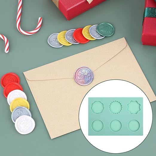 Wax Seal Mat with 50pcs Removable Sticky Dots, Silicone Wax Seal Mold - Image 4