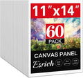ESRICH Canvas for Painting 11x14, 60 Pack Canvas Boards for Painting Cotton by ESRICH