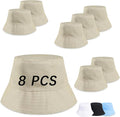 Bucket Hats Bulk Solid Color DIY Blank Hat Bucket Hats by DASSNANE