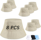 Bucket Hats Bulk Solid Color DIY Blank Hat Bucket Hats by DASSNANE