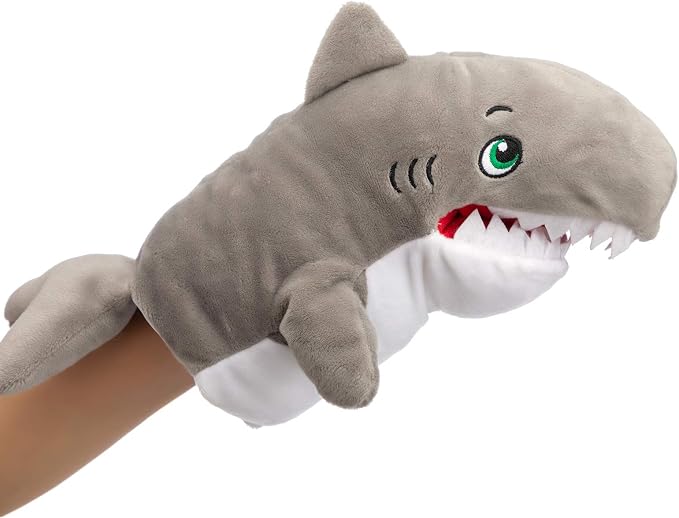 HollyHOME Shark Hand Puppets Stuffed Ocean Animals Hand Puppet Plush Animal - Image 4