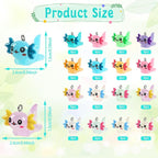 Augshy 64 Pcs Mini Resin Axolotl Charms, Luminous Axolotl Beads - Image 2