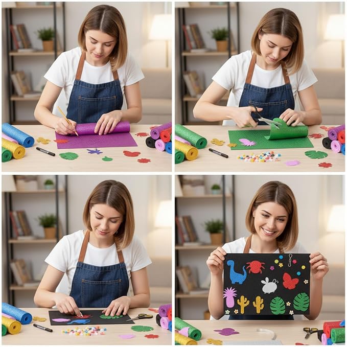 Fainne 8 Pcs Craft Foam Sheet Roll - Image 7