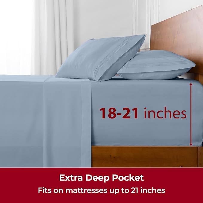 Mellanni Extra Deep Twin Sheets - Image 6