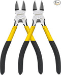BOOSDEN 6.5" Wire Cutters, 2 Pack, Precision Side Cutter, Spring Loaded Cutting by BOOSDENMakingYourLifeEeasier