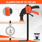 HORUSDY 2 Pieces Strong Hold Track Saw Clamps 6-Inch, Quick Release Track Saw - Image 4