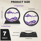 Wai Danie Moving Sand Art Picture 3D Hourglass Deep Sea Sandscape Liquid Motion - Image 6