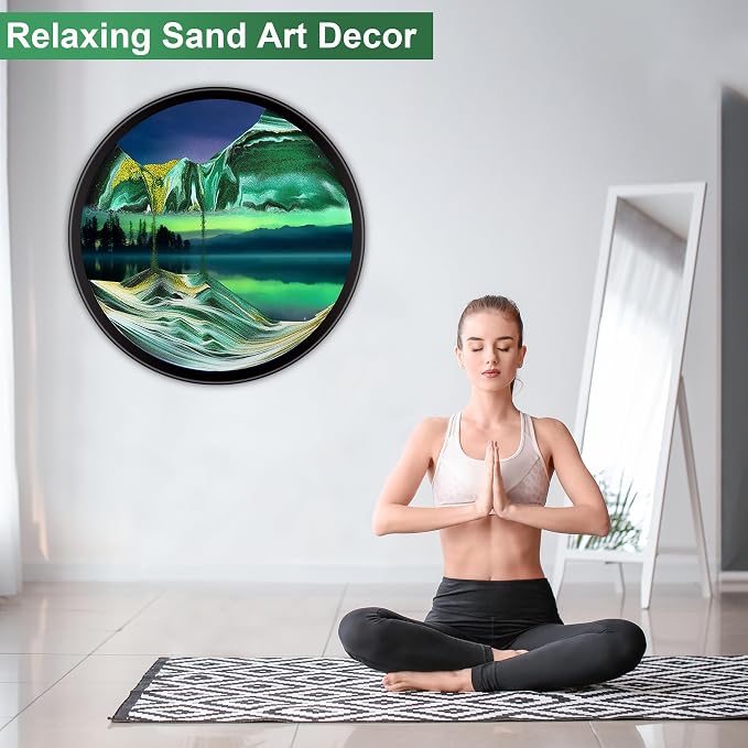 Mtadmai Moving Sand Art, 3D Sand Art Pictures Deep Sea Sandscape Living Room - Image 2