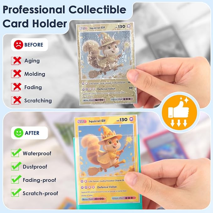 500 Pcs Card Sleeves for Trading Card, Matte Card Sleeves Deck Card Protectors - Image 5