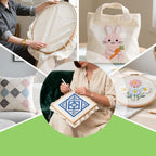 16 PCS Punch Needle Fabric Tufting Cloth 4 Different Sizes 5.9 to 11.8inch | - Image 6