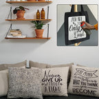 16 Pcs Inspirational Word Stencils, Quote & Phrase Sayings Templates, Craft - Image 4