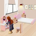 Kizfarm Wooden Dollhouse Furniture Set - Image 5