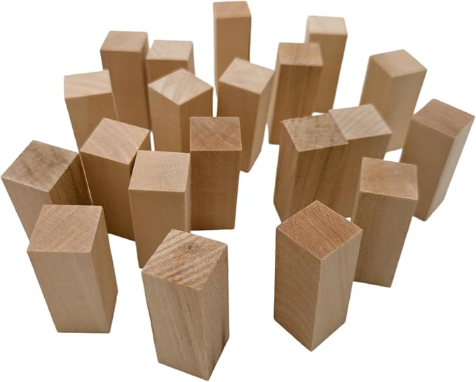 20PCS Basswood Carving Blocks, Whittling Wood Carving Kit, Unfinished Wooden - Image 3