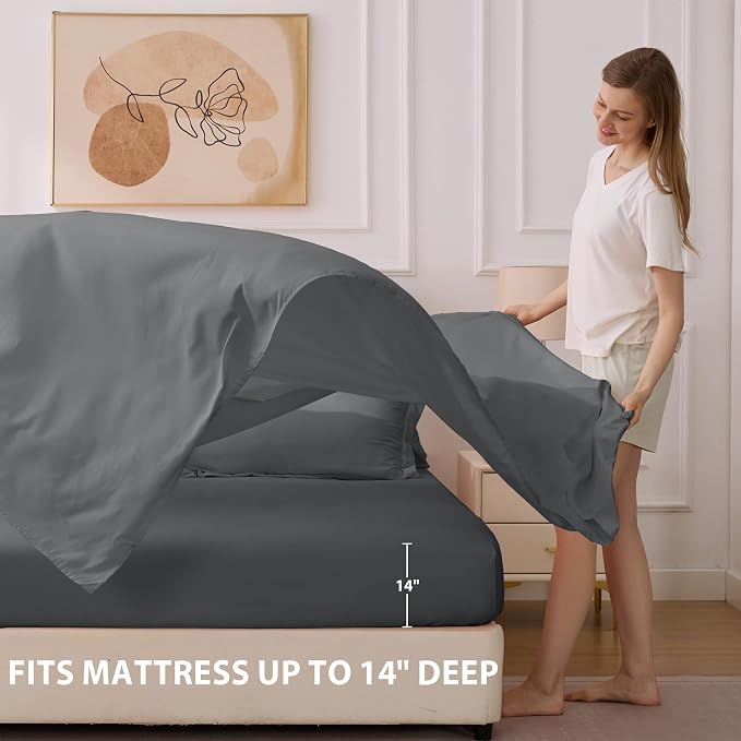 King Comforter Set Dark Grey - Image 6