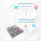 Hovesty 300pcs Sewing Pins Flat Head Straight Pins - Image 3