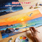 Large Canvas Panels 12 Pack 10.23x20.3 Inch – 8 oz Triple Primed 100% Cotton - Image 3