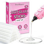 50 PCS Full Size Hot Glue Sticks 8" X 0.43" | Strong Bonding by THINKLEARN