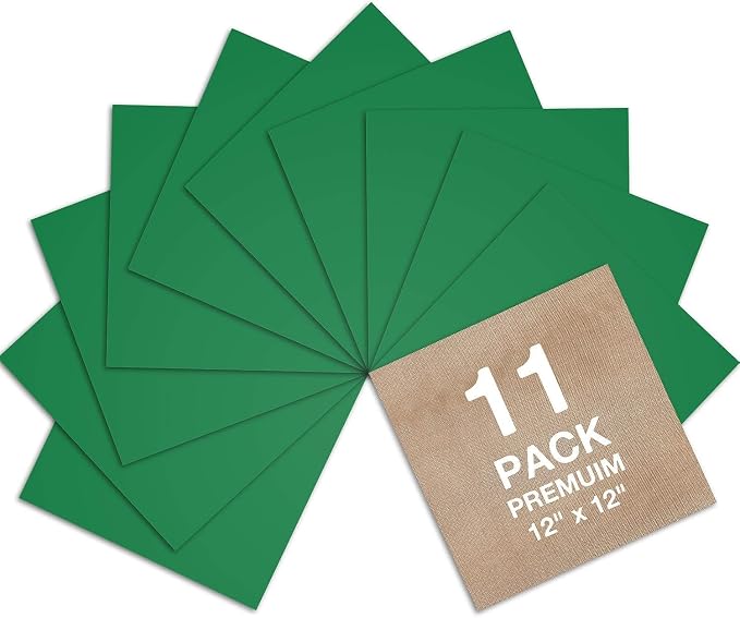 Dysania Green Heat Transfer Vinyl, 10 Pack 12 x 12in Green HTV Vinyl | Iron on - Image 7