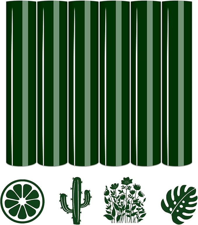 Tintnut Forest Green Heat Transfer Vinyl, easy cut & weed, stretch washable by Tintnut