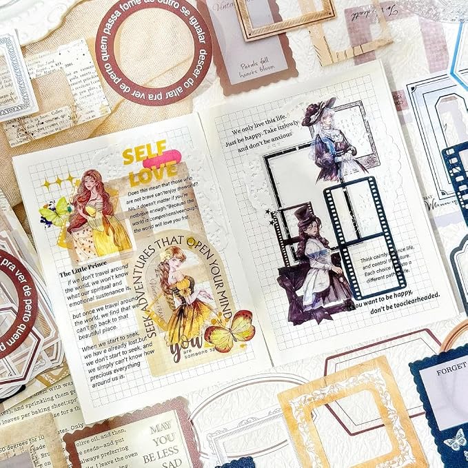 120Pcs PET Decorative Frames Stickers - Image 7
